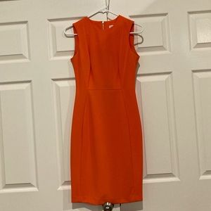 Calvin Klein orange dress